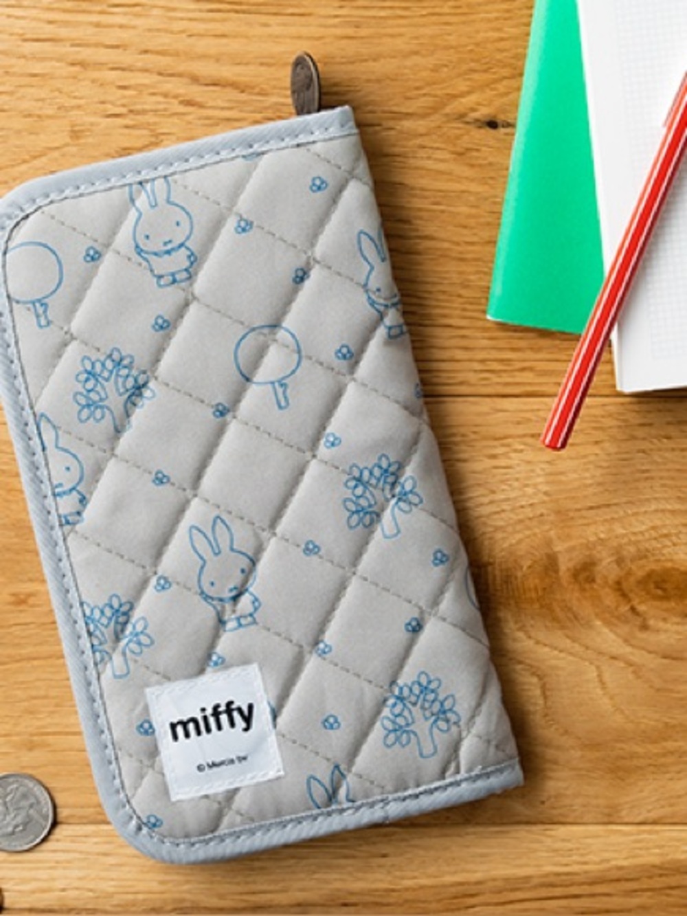 NWOT Miffy Quilted Multi-Purpose Storage Passport Organizer Travel Pouch